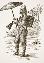 Robinson Crusoé, illustration de L