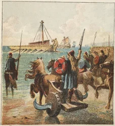 Les Romains conquièrent la Grande-Bretagne, pub. 1890