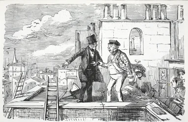 Toits, illustration de Punch
