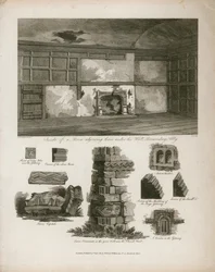 Salle adjacente à celles sous le hall, abbaye de Bermondsey