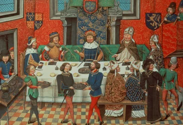 Le duc de Lancastre dîne avec le roi du Portugal, du Vol. III 