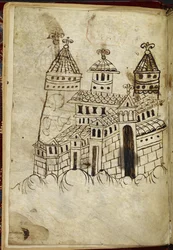 Bâtiment roman avec trois tours