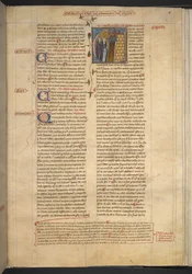 Royal 6 E VI, f. 232, Chapelle, vers 1360-75