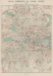 Commission royale du trafic de Londres, 1904; Principales usines et travaux dans la région métropolitaine