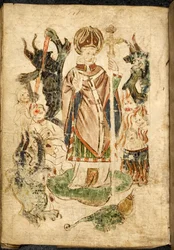 Saint Patrick, en costume d