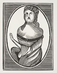 Sarah Millwood, illustration de Chap-books du XVIIIe siècle par John Ashton, pub. 1882