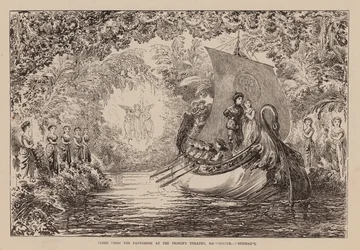Scène de la pantomime au Prince