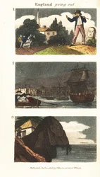 Scènes en Angleterre, époque de la Régence