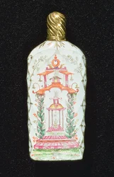 Flacon à parfum décoré d