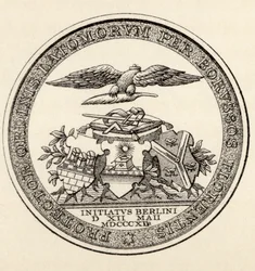 Sceau des maçons de Berlin, 1812, de 