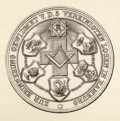 Sceau des Maçons de Hambourg, de 
