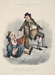 Sélections de Seymour : N° 2, Pourquoi Sarah tu es ivre ! Je suis tout à fait honteux de toi. Eh bien, quelle importance, tant que tu es heureux, pub. vers 1840