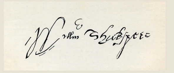 Signature de William Shakespeare, tirée de 