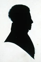 Silhouette de GB, du carnet de croquis de Michael Faraday