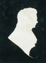 Silhouette de Michael Faraday (1800-79) de son propre album