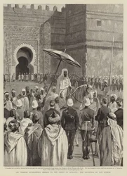 Mission de Sir Charles Euan-Smith à la cour du Maroc, la réception par le sultan
