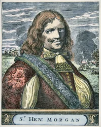 Sir Henry Morgan (c.1635-88) (gravure en couleur)