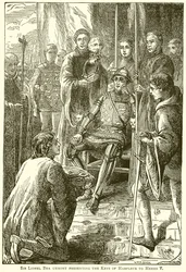 Sir Lionel Bra Uemont présentant les Clés de Harfleur à Henri V