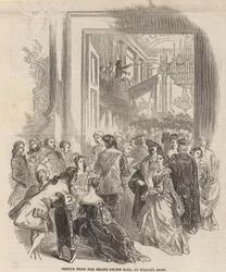 Croquis du Grand Hall Polonais aux Williss Rooms