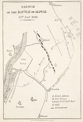 Croquis de la bataille d