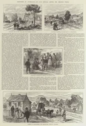 Croquis en Australie (gravure)