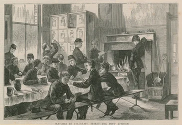Croquis dans la rue du télégraphe - la cuisine des garçons