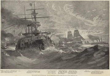 Quelques navires de guerre russes