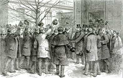 Sr. Robert Koch (1843-1910) quittant l