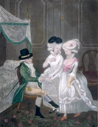 Première bobine de Sir Timothy Thicketts à Londres, ou les Beautés de Kings place, tirant au sort pour un --, 1781