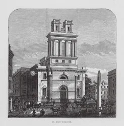 St Mary Woolnoth (lithographie)