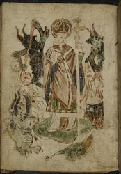 Saint Patrick entouré de démons