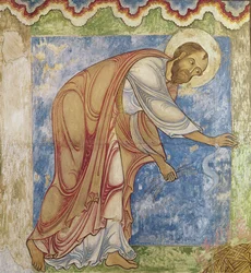Saint Paul et la vipère, dans la chapelle Saint-Anselme, vers 1180