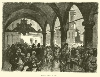 Vie de rue à Pise
