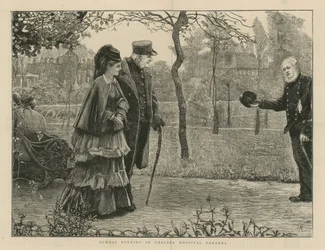 Soirée du dimanche dans le jardin de l