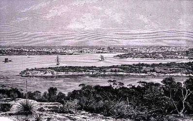Port de Sydney, Nouvelle-Galles du Sud, Australie, de 