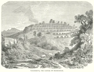 Tananarive, la capitale de Madagascar (gravure)