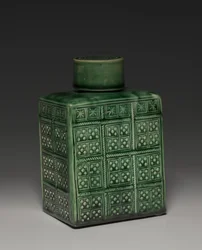 Boîte à Thé avec Couvercle, Fabrique de Staffordshire, c.1750-1800