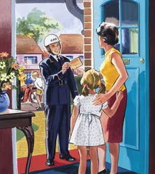 Garçon messager télégraphique