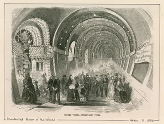 Tunnel de la Tamise - fêtes anniversaires