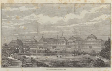 Le Palais Albert, à Battersea Park (gravure)