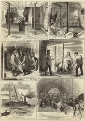 Le commerce de viande fraîche américaine de Glasgow et Londres