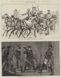 La tentative de révolution en Bulgarie (gravure)