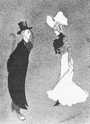 Le fait nu, illustration de The King, 25 mai 1901