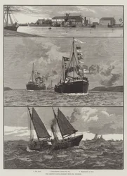 La pêche en haute mer de Boston (Lincolnshire) (gravure)