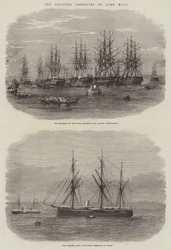 Les obsèques de Lord Mayo à Calcutta (gravure)