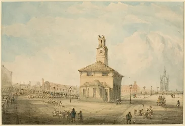 Le marché aux bestiaux, Newcastle upon Tyne
