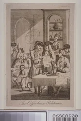Les politiciens du café, 1772