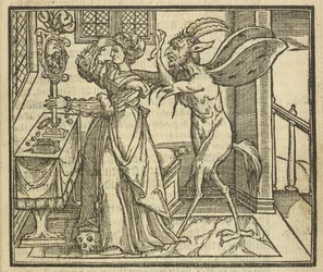 Le Diable tente une femme à l
