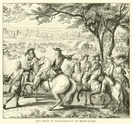 Le duc de Marlborough à Malplaquet
