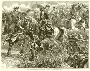 Le duc de Marlborough en danger à Ramillies, 1706
